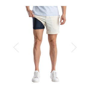 Men's BirdDogs Athletic Shorts XL White Navy